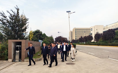 團(tuán)市委、市貿(mào)促會、市青企協(xié)一行到工投集團(tuán)涇河產(chǎn)業(yè)園考察交流